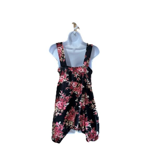 CANDY COUTURE FLORAL SUMMER MINI DRESS ASSYMETRICAL HEM in size medium - Picture 2 of 8